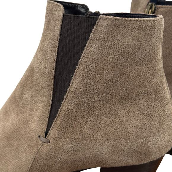 Aquatalia Faylynn Suede Weatherproof Boot Women's SZ 12 Brown Zip Point NEW $695 - Picture 6 of 10